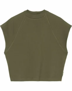 Femme Marc O'Polo T-Shirts^T-Shirt loose Crop kaki