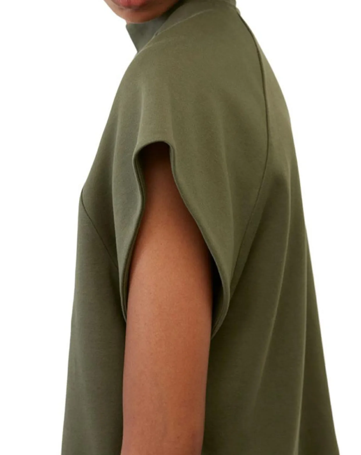 Femme Marc O'Polo T-Shirts^T-Shirt loose Crop kaki
