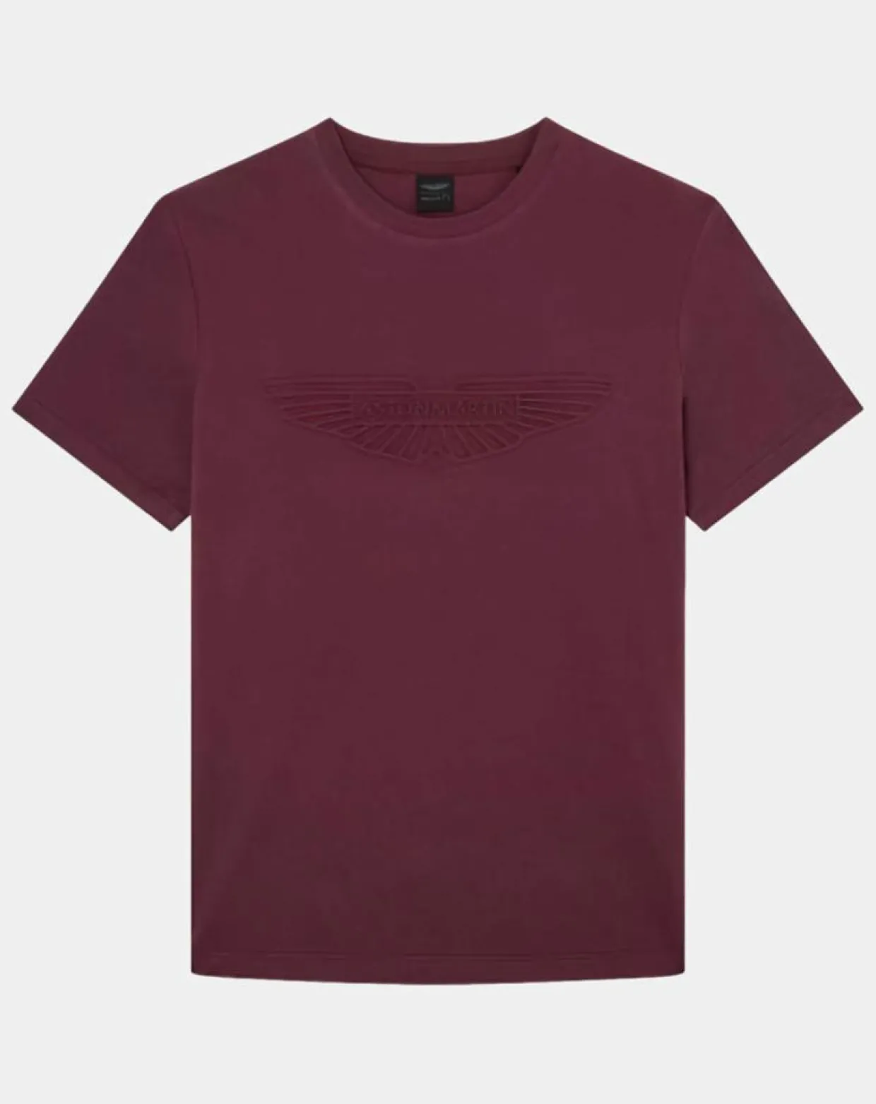 Homme Hackett London T-Shirts^T-Shirt manches courtes Aston Martin Racing Embossé bordeaux
