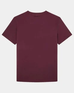 Homme Hackett London T-Shirts^T-Shirt manches courtes Aston Martin Racing Embossé bordeaux