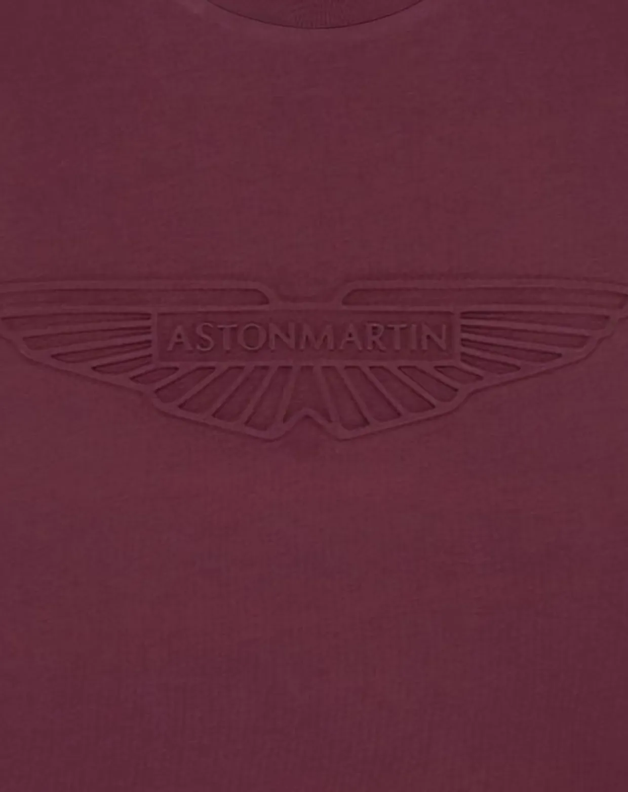 Homme Hackett London T-Shirts^T-Shirt manches courtes Aston Martin Racing Embossé bordeaux