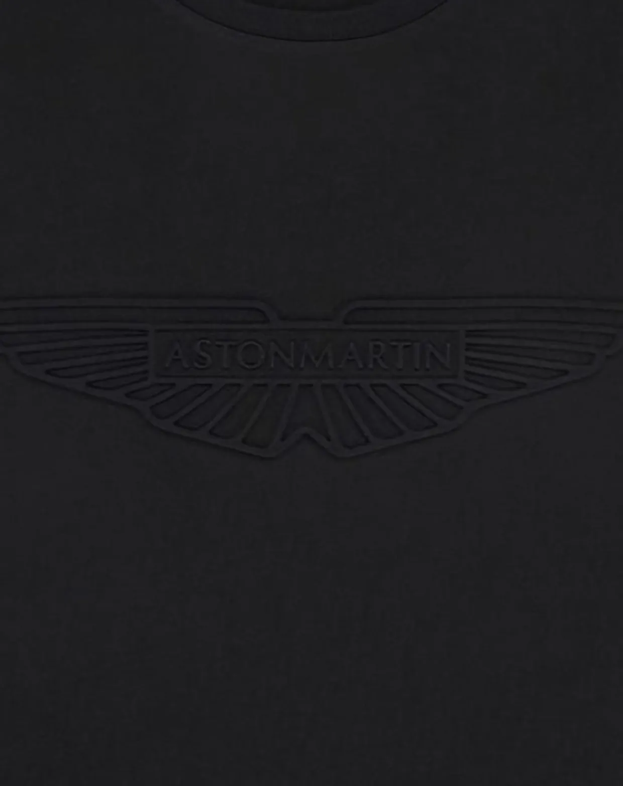 Homme Hackett London T-Shirts^T-Shirt manches courtes Aston Martin Racing Embossé noir