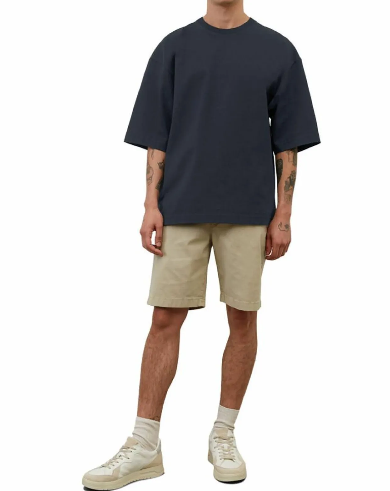 Homme Marc O'Polo T-Shirts^T-Shirt manches courtes Col Rd Oversize bleu marine