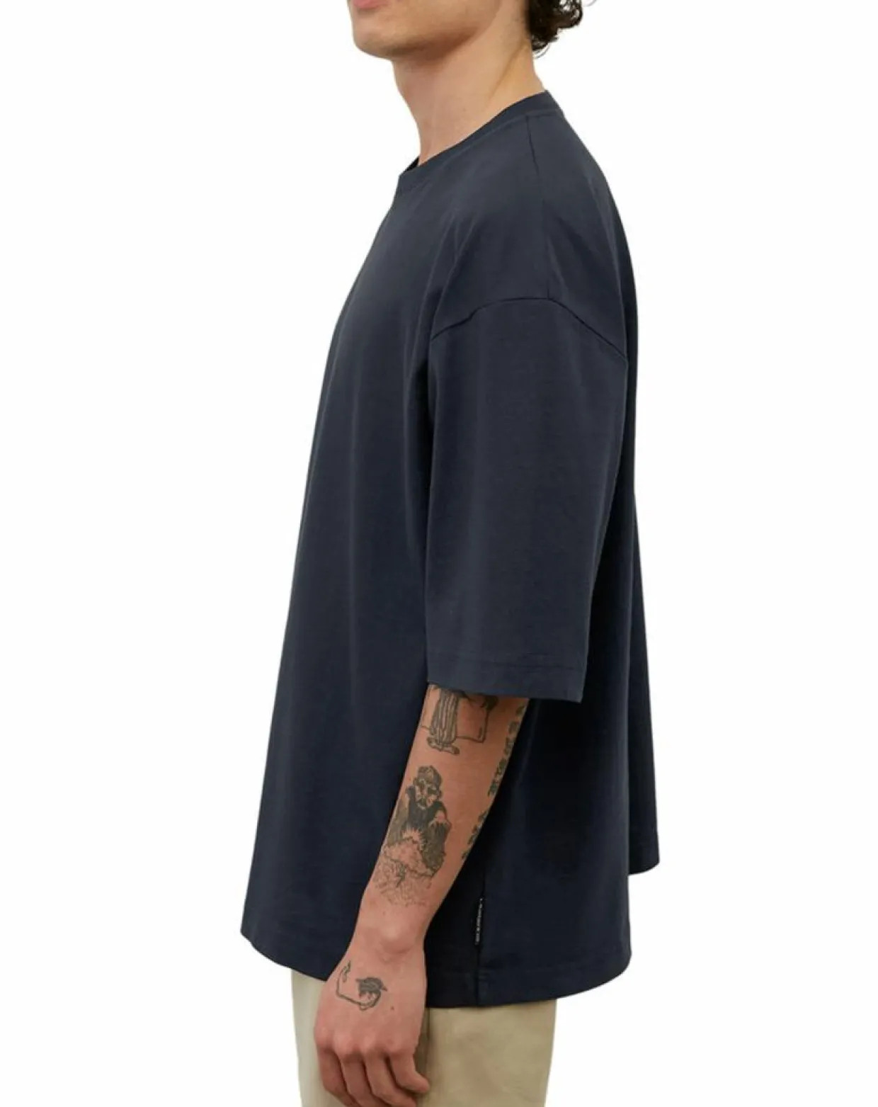 Homme Marc O'Polo T-Shirts^T-Shirt manches courtes Col Rd Oversize bleu marine