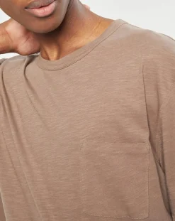 T-Shirt manches courtes Flamme Poche camel-Marc O'Polo