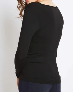 T-Shirt Marion en Micromodal noir-Mare Hot