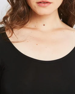 T-Shirt Marion en Micromodal noir-Mare Hot