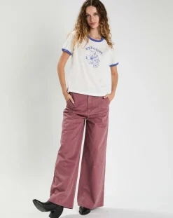 T-shirt Martha blanc/bleu-The Korner New