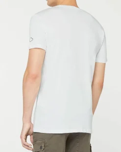 Homme Replay T-Shirts^T-Shirt Moto Bike blanc