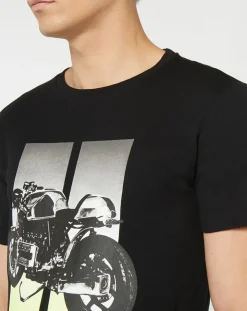 Homme Replay T-Shirts^T-Shirt Moto Bike noir