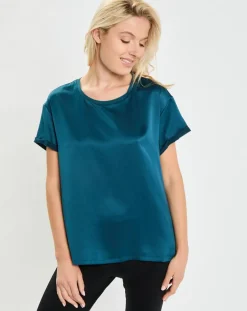 T-Shirt Nassima bleu ming-Passionata New