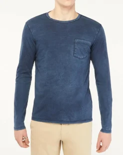 Homme Replay T-Shirts^T-Shirt Pocket Wash bleu marine