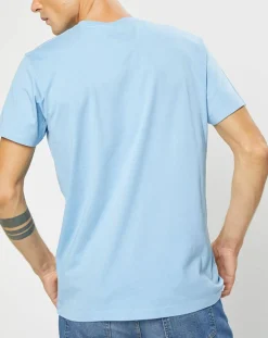 Homme Hackett London T-Shirts^T-Shirt Print Body bleu ciel