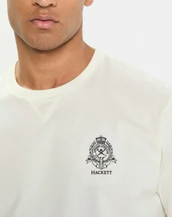 Homme Hackett London T-Shirts^T-Shirt Regular Fit Blason écru