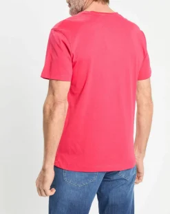 T-Shirt Regular Fit uni Yok rose fushia-Hackett London Best