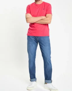 T-Shirt Regular Fit uni Yok rose fushia-Hackett London Best