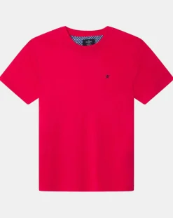 T-Shirt Regular Fit uni Yok rose fushia-Hackett London Best