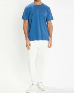 Homme Hackett London T-Shirts^T-Shirt Regular Fit uni Yok bleu moyen