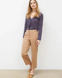 T-Shirt Sonia imprimé bleu marine-Caroll Hot
