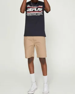 Homme Replay T-Shirts^T-Shirt Sport bleu marine