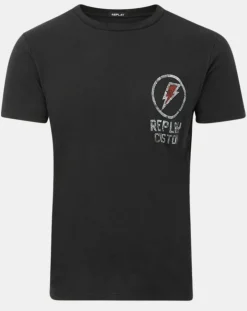 Homme Replay T-Shirts^T-Shirt storm custom noir