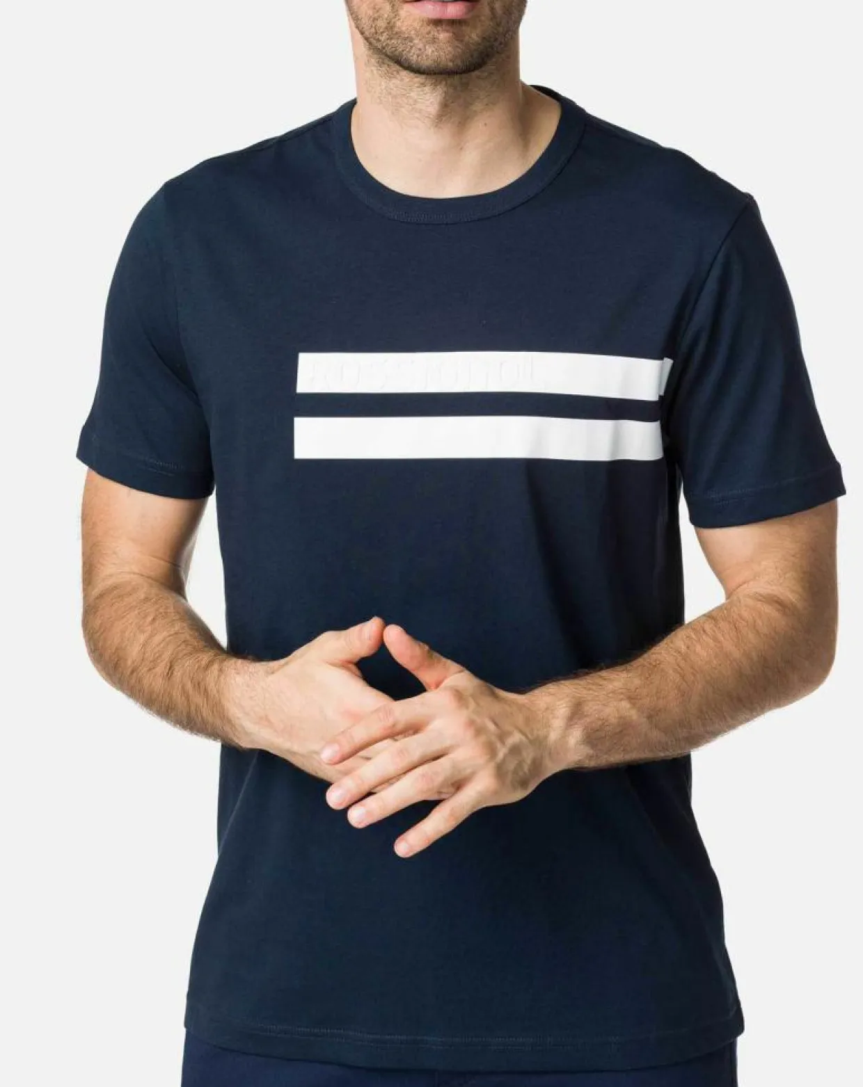 Homme Rossignol T-Shirts^T-Shirt Stripes bleu marine
