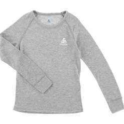 Enfant Odlo Fille^T-Shirt technique manches longues Active Warm Eco gris