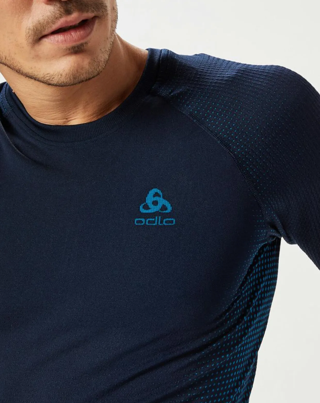 T-Shirt technique Performance Warm bleu-Odlo New