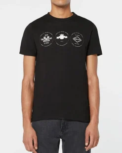 Homme Replay T-Shirts^T-Shirt Tri Logo Cent noir