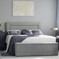 Tête de lit Ancona gris clair - 200x120 cm-Mazzini Sofas Outlet