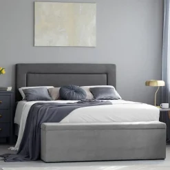 Tête de lit Ancona gris foncé - 200x120 cm-Mazzini Sofas Online
