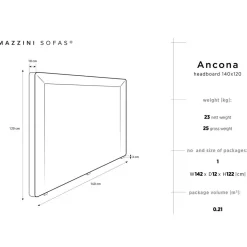 Mazzini Sofas Têtes De Lit^Tête de lit Ancona rose clair - 200x120 cm