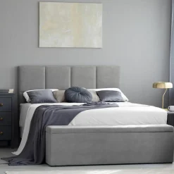 Tête de lit Barletta gris clair - 200x120 cm-Mazzini Sofas