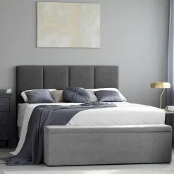 Mazzini Sofas Têtes De Lit^Tête de lit Barletta gris foncé - 160x120 cm