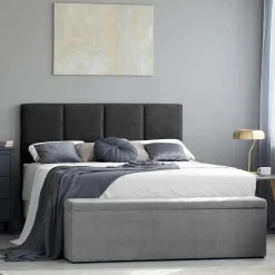 Mazzini Sofas Têtes De Lit^Tête de lit Barletta noire - 200x120 cm