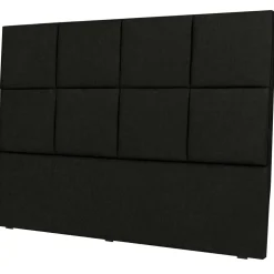 Mazzini Sofas Têtes De Lit^Tête de lit Barletta noire - 200x120 cm