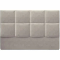 Tête de Lit en Velours Begonia beige clair - 140x120 cm-Mazzini Sofas