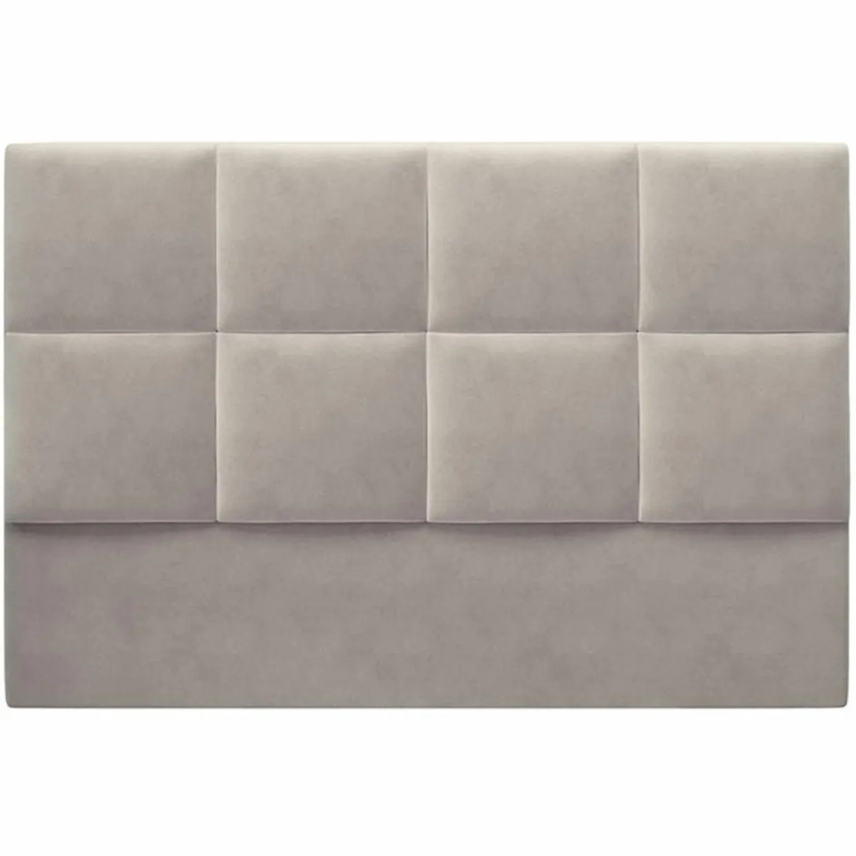Tête de Lit en Velours Begonia beige clair - 140x120 cm-Mazzini Sofas
