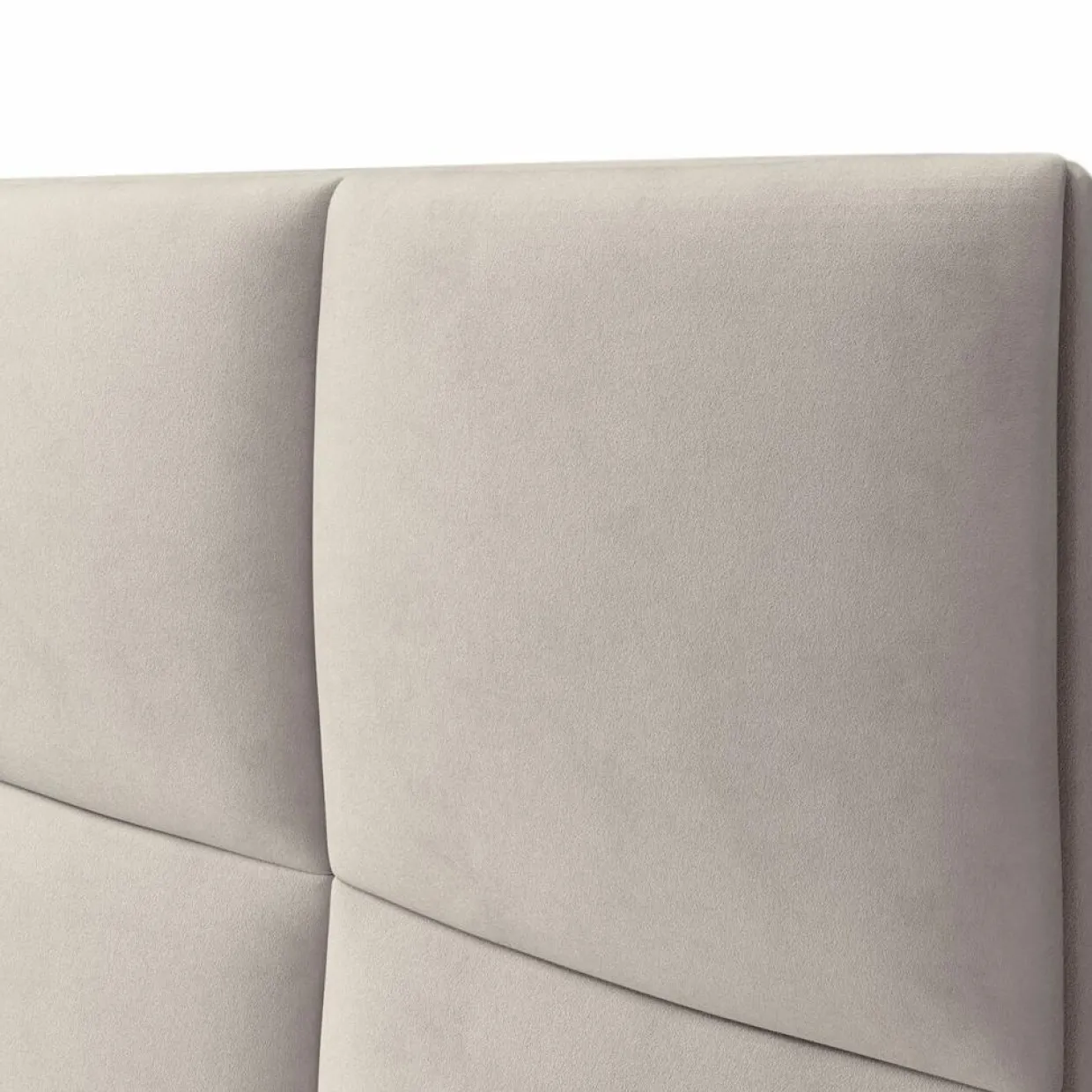 Tête de lit en Velours Begonia beige clair - 160 cm-Mazzini Sofas Hot