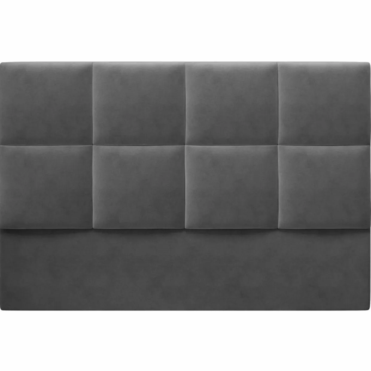 Mazzini Sofas Têtes De Lit^Tête de lit en Velours Begonia gris foncé - 180 cm