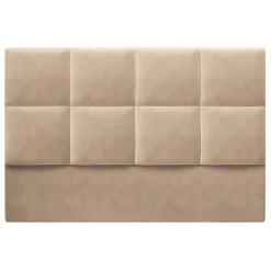 Tête de lit en Velours Begonia beige - 180 cm-Mazzini Sofas