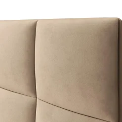 Tête de lit en Velours Begonia beige - 180 cm-Mazzini Sofas