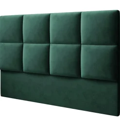 Tête de lit en Velours Begonia vert bouteille - 200 cm-Mazzini Sofas Best