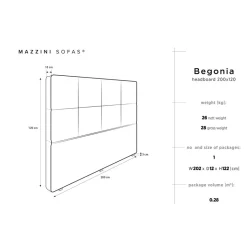 Tête de lit en Velours Begonia vert bouteille - 200 cm-Mazzini Sofas Best