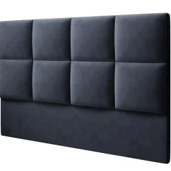 Mazzini Sofas Têtes De Lit^Tête de lit en Velours Begonia bleu foncé - 200x120 cm