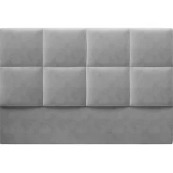 Mazzini Sofas Têtes De Lit^Tête de lit en Velours Begonia gris clair - 180 cm