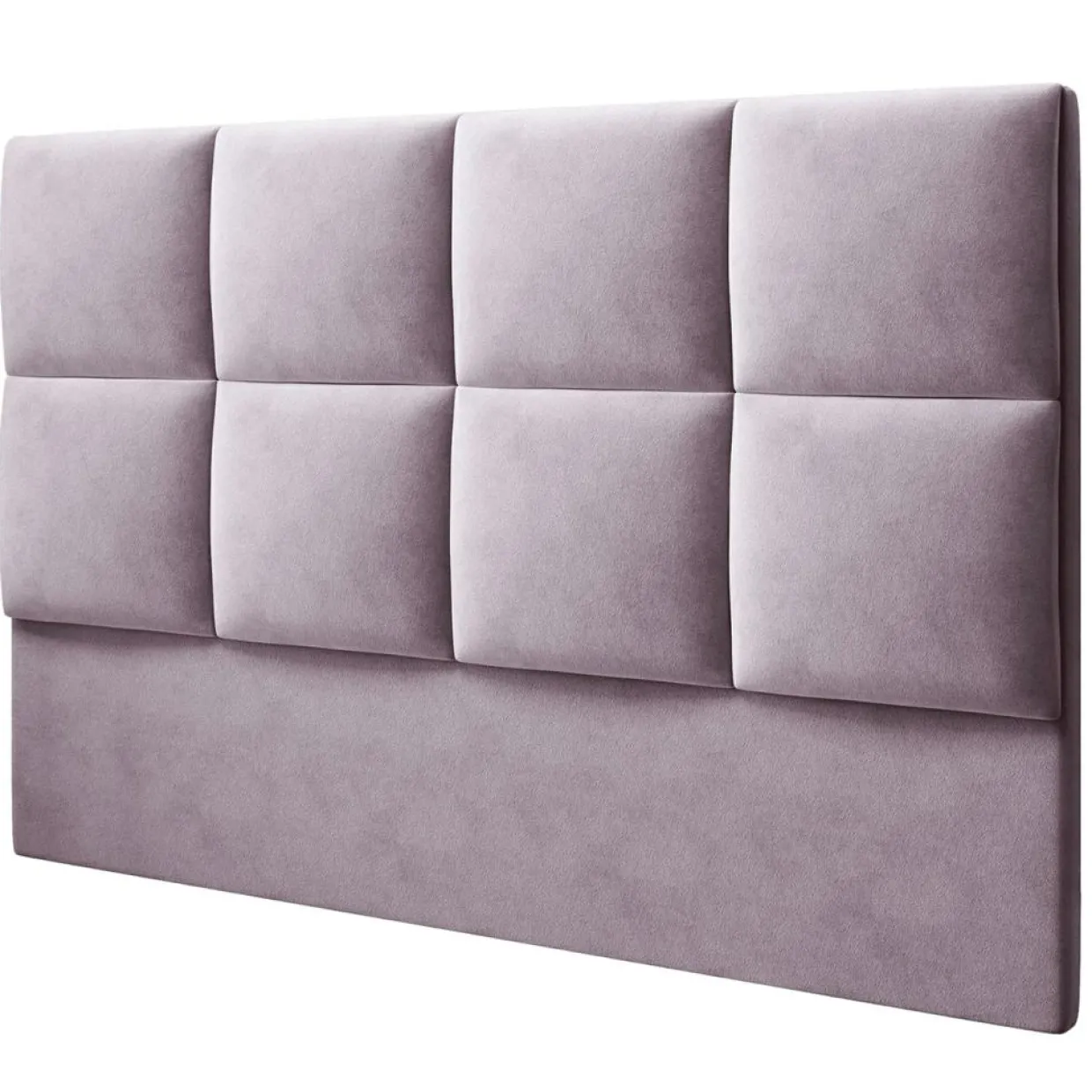 Tête de lit en Velours Begonia lavande - 160x120 cm-Mazzini Sofas Discount