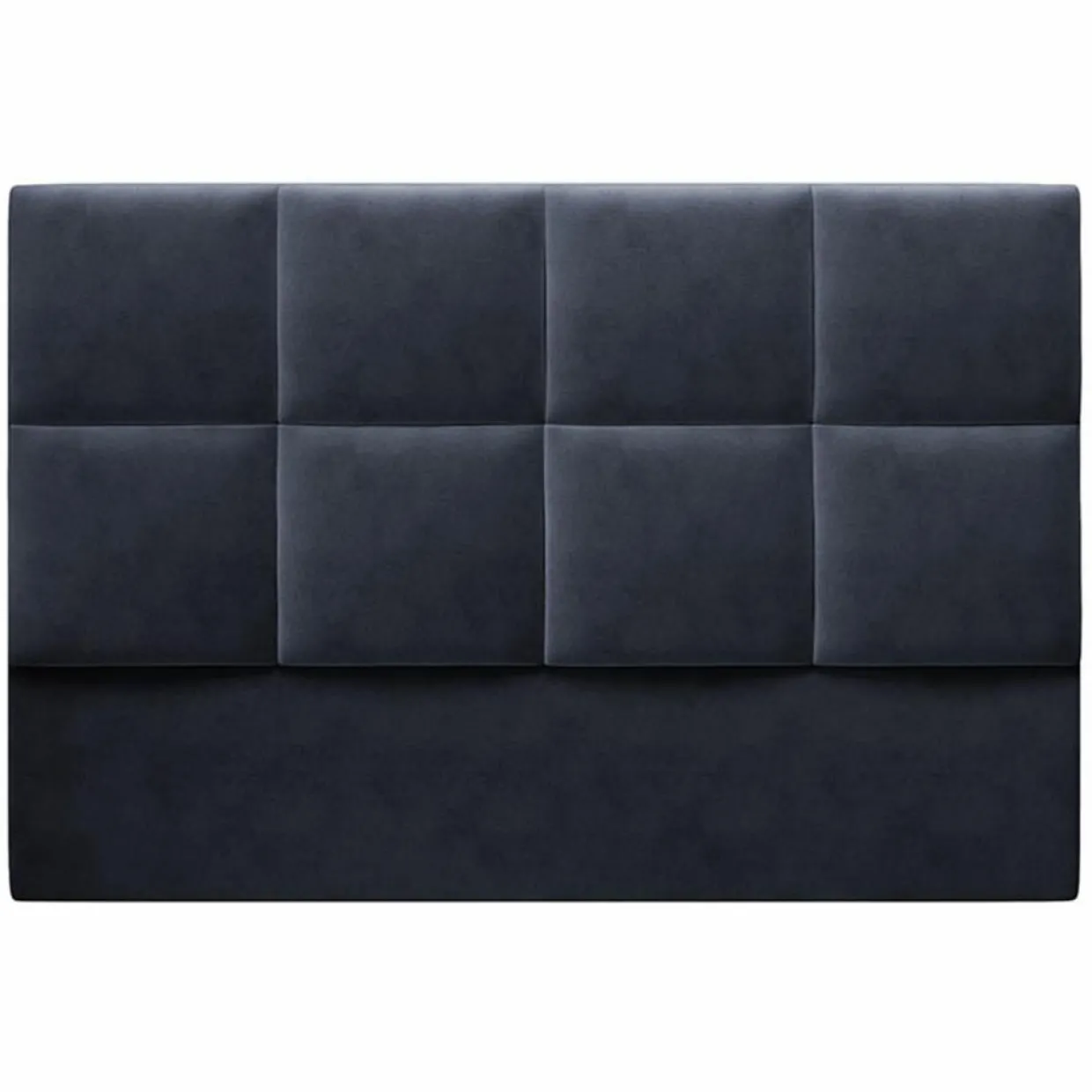 Mazzini Sofas Têtes De Lit^Tête de Lit en Velours Begonia bleu foncé - 140x120 cm