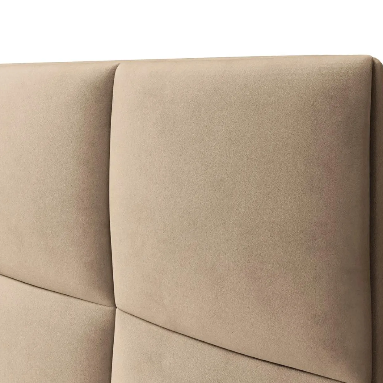 Mazzini Sofas Têtes De Lit^Tête de lit en Velours Begonia beige - 160 cm