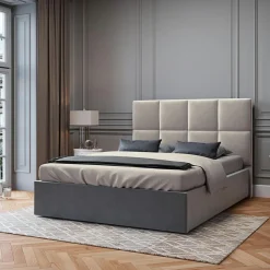 Mazzini Sofas Têtes De Lit^Tête de lit en Velours Begonia beige clair - 180 cm